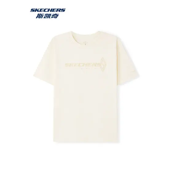 Skechers Skechers Classic Series Camiseta masculina de malha de manga curta confortável e adequada para a pele primavera