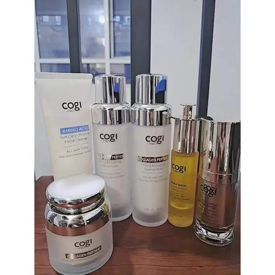 Conjunto de loção para cuidados com a pele, alta postura, peptídeo de colágeno, firmador, nutritivo, desbotamento, seco,