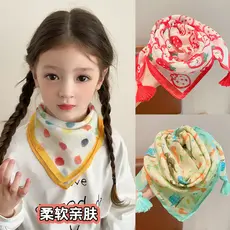 Crianças cachecol estilo fino outono inverno bebê dos desenhos animados babador à prova de vento pescoço proteção menina
