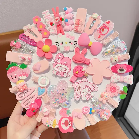 Bebê bonito dos desenhos animados hairpin menina estrela orvalho hairpin Headdress crianças cabelo quebrado franja clipe
