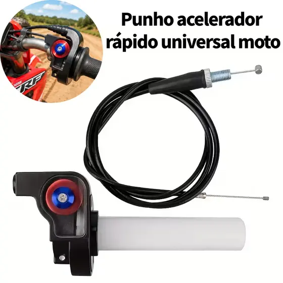 Punho acelerador rápido universal moto