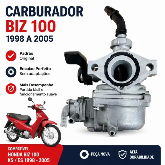 Carburador Biz 100 1998 1999 2000 2001 2002 2003 2004 2005 Dream 100 C100 Web 100 Modelo Original mod