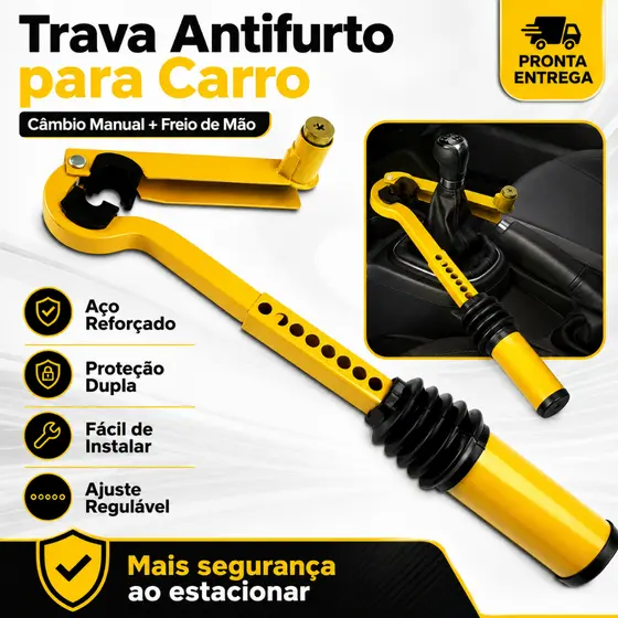 Trava de Cambio Antifurto Segurança Universal Para Freio De Mão Câmbio Automóvel Carro Veículo Comum