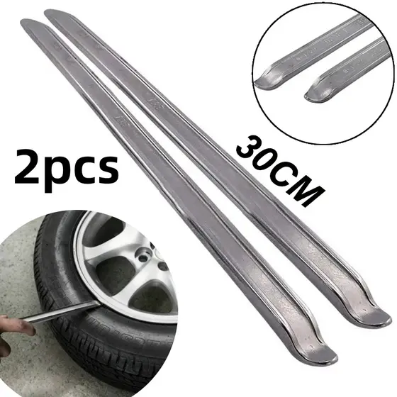 Kit 2 Espátulas Borracheiro Chata 30cm Para Desmontar Pneus