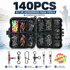 Girador com Snap - kit com 140 girador com snap para pesca sea fishing rock fishing set box