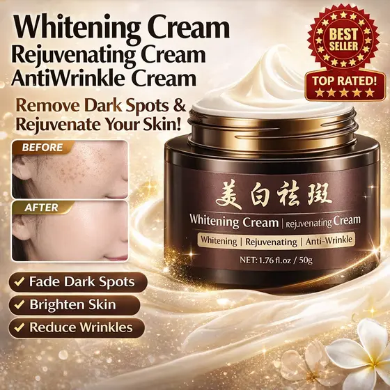 【Resultados Visíveis】[Skin Brightening] Creme Clareador/Anti-Rugas/Remoção de Manchas/Anti-Idade