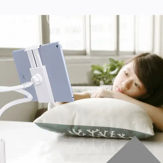 [Ajustável e Prático] [Ideal para Cama e Mesa] [Giratório] Suporte Espiral para Celular/Tablet Mesa/Cama