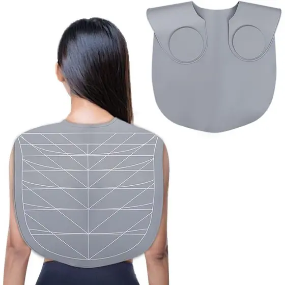 Gola Guia de Corte de Cabelo em Silicone - Tapete de Corte Impermeável para Cabeleireiro - Capa de Corte de Cabelo