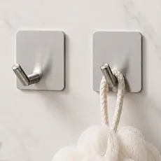 Kit Gancho Parede Adesivo Banheiro Cozinha Suporte Pendurar Autocolante