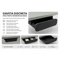 Gaveta Organizadora Oculta para Mesa | Organizador Inferior Autoadesivo