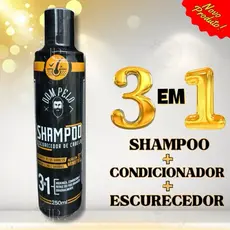 Shampoo Escurecedor Cabelo Barba Dom Pelo Preto Tira Grisalho Masculino Original
