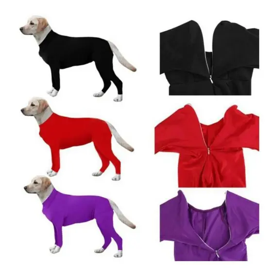 Pijama para Cães de Médio e Grande Porte, Macacão para Cães, Roupa Calmante para Ansiedade, Macacão de 4 Pernas para Cãe