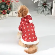 Roupas Para Cães De Natal , Casaco De Algodão Animais De Estimação Com Padrão De Floco De Neve Espesso , Mac