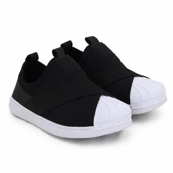 Tênis Infantil Slip On Calce Fácil Menino Menina Leve e Confortável Costurado