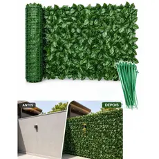 Muro Inglês 3x1 Mts Jardim Vertical Artificial Proteção UV