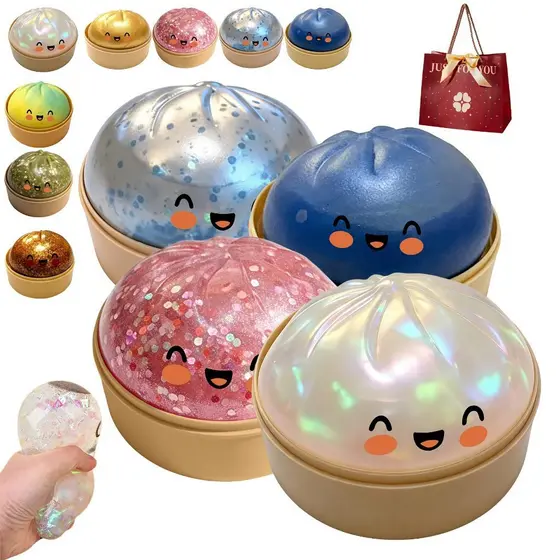 Brinquedo Mole De Bolinho , De Apertar De Ascensão Lenta De Expressão Fofa Com Vaporizador