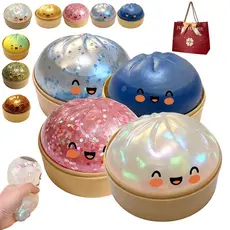 Brinquedo Mole De Bolinho , De Apertar De Ascensão Lenta De Expressão Fofa Com Vaporizador