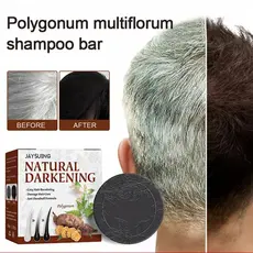 【Cuidado Natural】Repairing Natural Black Hair Shampoo Soap Sabão Natural/Preto/He Shou Wu