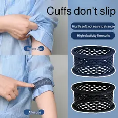 [Praticidade] Suporte para camisa de manga curta, altamente elástico, ajusta punhos/mangas com facilidade.