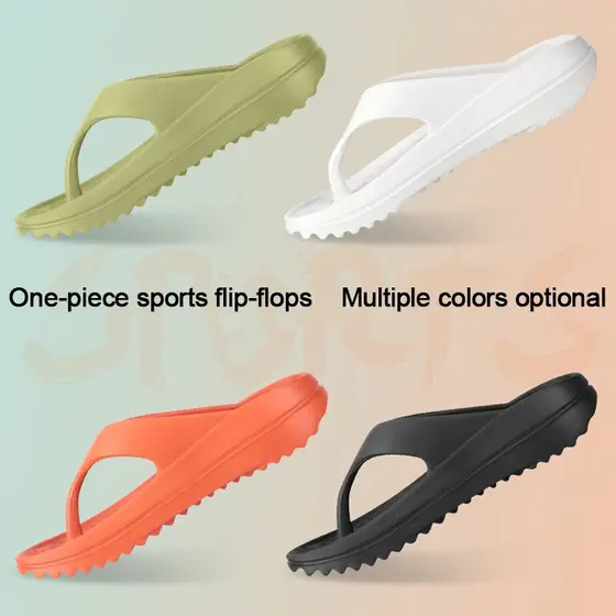 [Casal e Funcional] Summer sandals for men with thick bottom and soft bottom beach shoes Chinelo EVA/Sandália de Praia/C