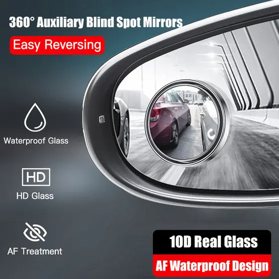 [360° Ajustável] Car Blind Spot Mirror HD Glass Universal Fit Espelho Retrovisor/Espelho de Ponto Cego/Acessórios de Esp