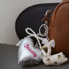 Pingente de cisne de fada de alto valor, bolsa de menina pendurada, prata, amor, pérola, pingente, nicho, presente de es