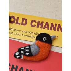 Único na moda casal broche nepalês artesanal lã feltro saco decoração pino acessórios boneca crachá ins feminino