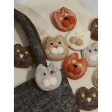 Nicho ins estilo japonês broche Nepal artesanal lã feltro pino masculino feminino casal crachá menina acessórios pacote