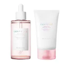 Conjunto SKIN1004 Madagascar Centella Asiatica Fragrance Ampoule 100ml e Poremizing Light Gel Cream 75ml