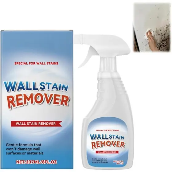 Limpador de Paredes Pintadas, Removedor de Manchas em Paredes, Spray Limpador de Paredes, Removedor Poderoso de Mofo, Re