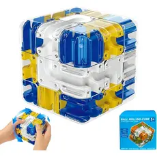 Cubo Labirinto 3D com Bola Rolante, Cubo Labirinto de Mármore, Cubo Quebra-Cabeça 3D, Jogo Educativo para Treinamento de