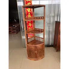 Armário triangular de mogno ouriço, sândalo vermelho, multicamadas, armário de chá, móveis para sala de estar, armário d