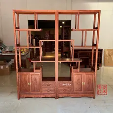 Mogno Bogu rack ouriço vermelho sândalo rack de exibição estilo chinês duoaoge madeira maciça Mingqing rack de chá antig