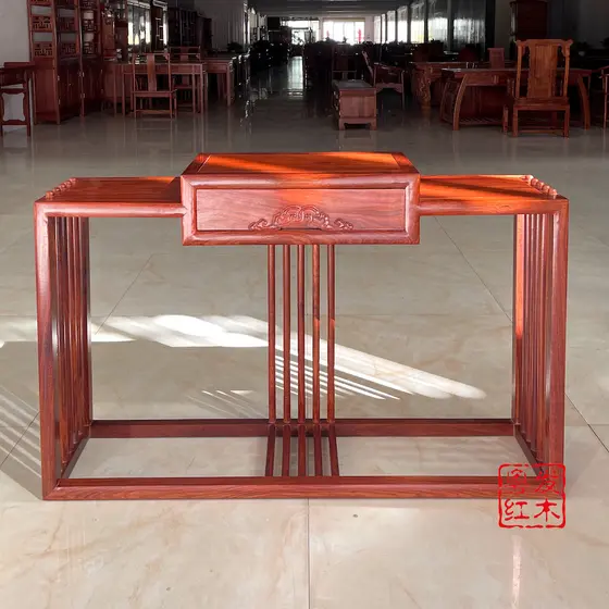 Mesa de entrada de sala de estar em mogno ouriço vermelho tiras de sândalo mesa tiras de entrada de jacarandá ponte de m