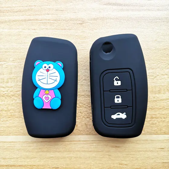 Adequado para Ford Fox Foles asa Bo chave capa Mondeo afiado mundo dos desenhos animados saco de Silicone resistente a c