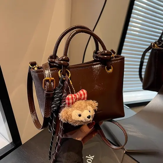 Hong Kong IT HKins Popular Bolsa de Couro Genuíno Mulheres 2026 Novo Estilo Portátil Bolsa Feminina Bolsa de Transporte