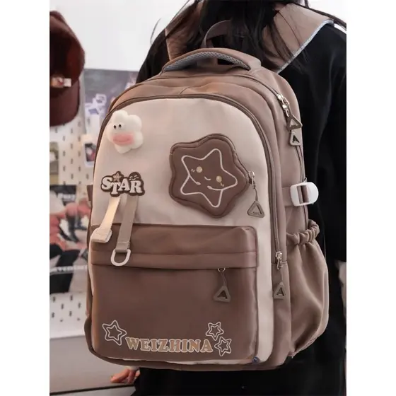 Hong Kong IT HKins menina mochila feminina Retro estudante do ensino médio mochila grande capacidade mochila de viagem