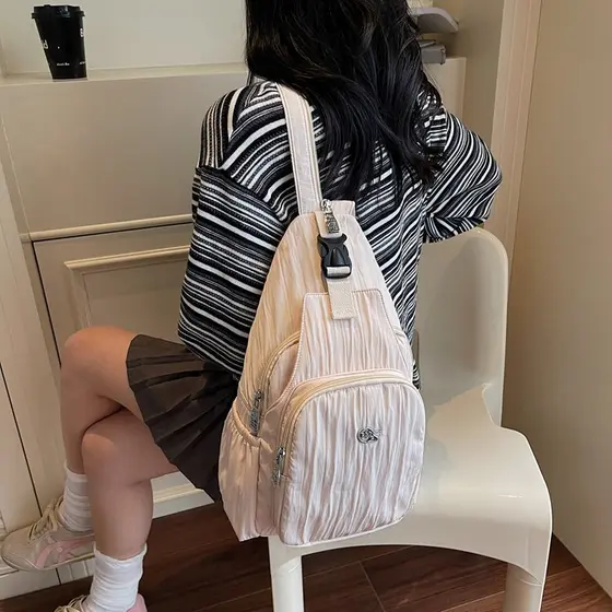 Hong Kong IT HKins2026 Novo estilo nicho Design bolsa mensageiro moda feminina leve bolsa de ombro de viagem de alta qua
