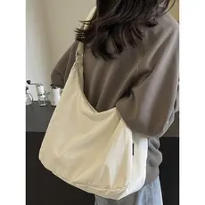Hong Kong IT HKins Nylon Pano Crossbody Bolsa Feminina 2026 Novo Estilo Simples Bolinho Bolsa Estudante Universitário Bo
