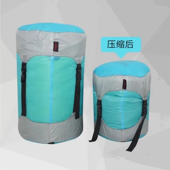 Ao ar livre para baixo saco de dormir roupas saco de compressão saco de armazenamento leve portátil à prova dwaterproof