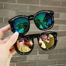 Crianças óculos de sol moda na moda óculos meninos meninas óculos de sol crianças Anti-ultravioleta óculos de sol do beb
