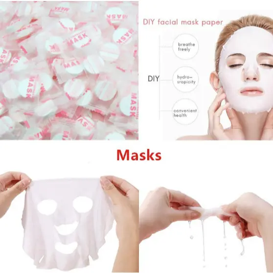 ANA1108 KIT 30/60/90/150unidades máscaras faciais comprimidas para tratamento de beleza conveniente