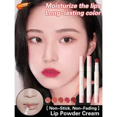 [Sem Desbotar] [Acabamento Perfeito] Pó Labial/Creme Labial/Matte/Longa Duração