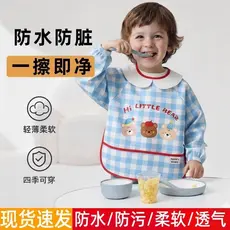 Bebê comer macacão bebê meninos babadores infantis à prova dwaterproof água anti-sujeira anti-vestir suplementos aliment