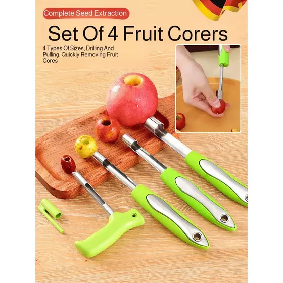 [Alta Qualidade] Cabo Ergonômico PP Descaroçador de Frutas/Frutas Descaroçador/Ferramenta de Cozinha/Remove Caroços
