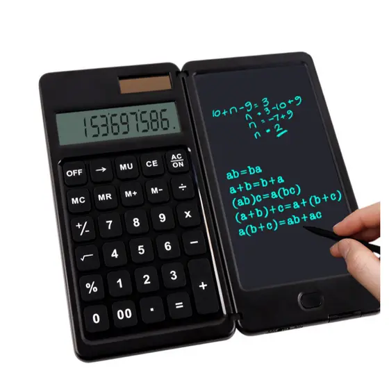 【Escrita Inteligente】Ideal para Escritório Calculadora portátil com escrita à mão/Calculadora Financeira/Portátil