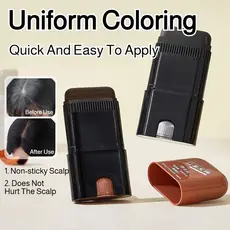 [3 Cores Disponíveis] 3-Color Hair Coloring Stick/Tinta de Cabelo/Bastão de Retocar/Cobertura de Cabelos Brancos