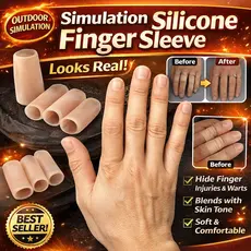 [Toque Realista] Capa De Dedo/Silicone/Protetor/Toque Suave/Capa De Polegar