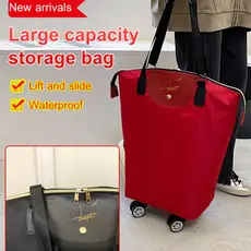 【À Prova d'Água】Lightweight and Durable/Waterproof Foldable Design Bolsa Dobrável/Portátil/Grande Capacidade