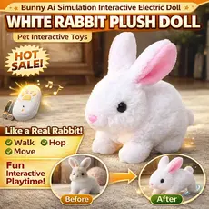 [AI Inteligente] Coelho de Pelúcia/Brinquedo Interativo/Pequeno Brinquedo de Coelho para Crianças